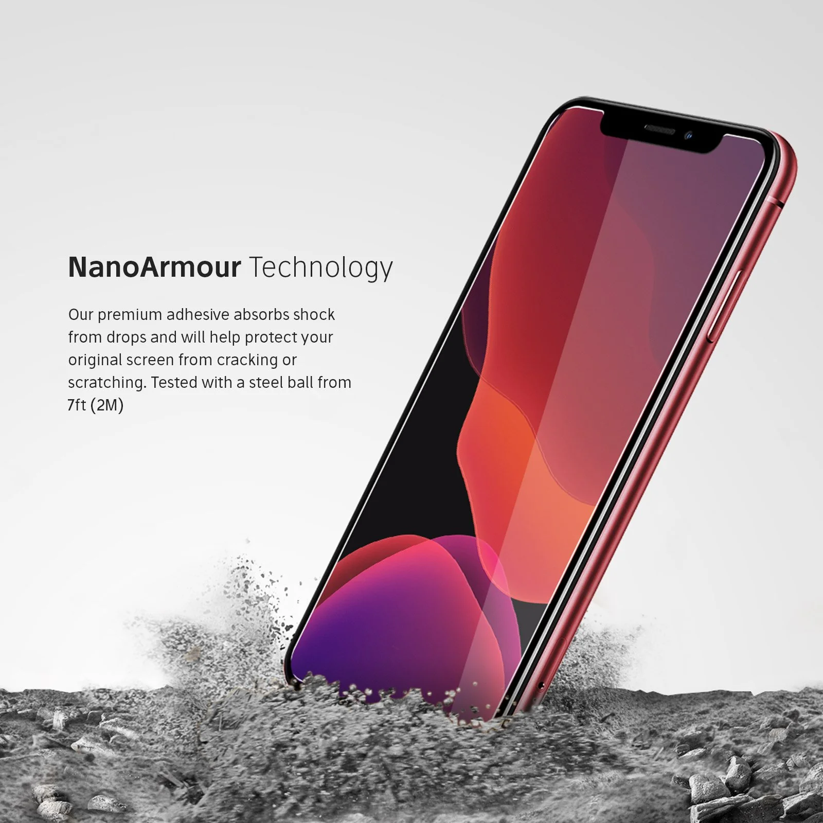 NanoArmour for iPhone 11 Pro Max Tempered Glass Screen Protectors - Image 4
