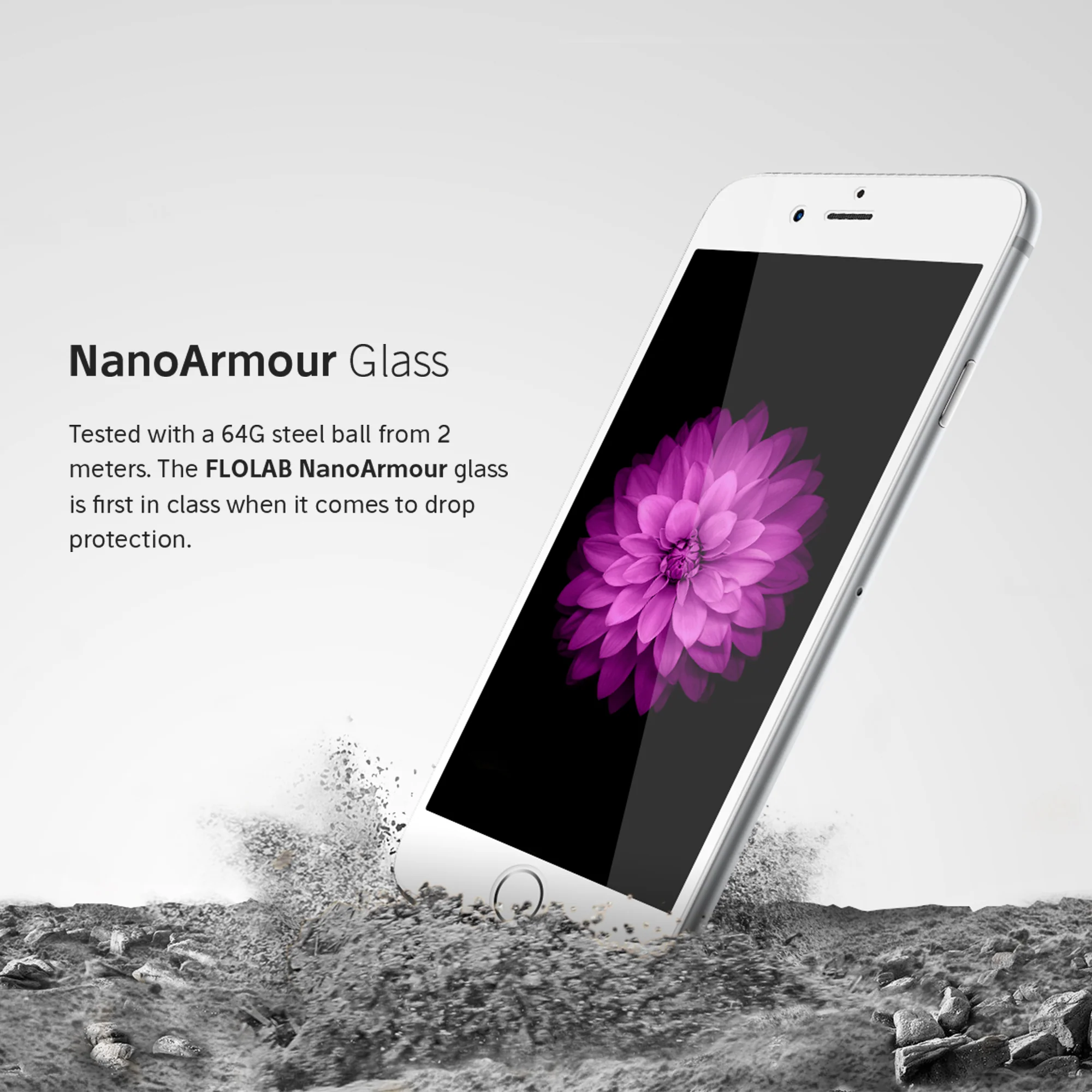 NanoArmour for iPhone 8 Screen Protector 2.5D - Image 3